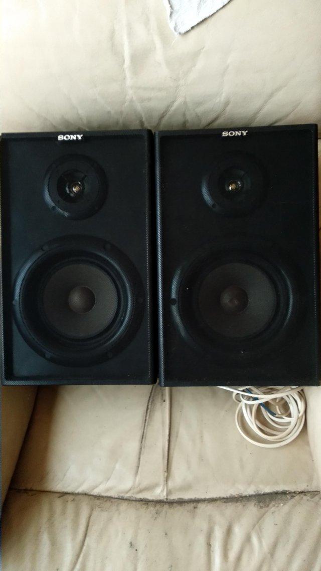 Preview of the first image of SONY SS -A -101 60 WATT HI FI SPEAKERS.