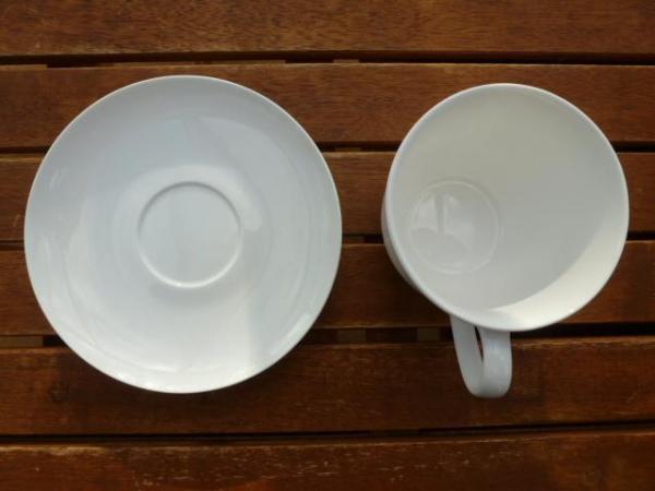 Image 2 of Sparkling white fine china cup and saucer