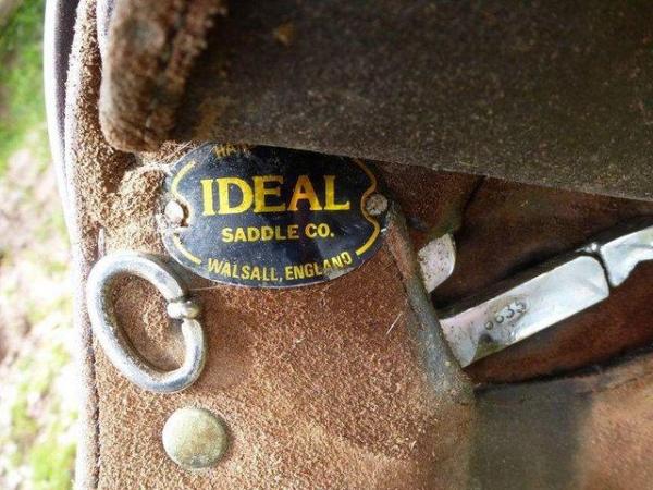 Image 2 of IDEAL Suede showing saddle 16"
