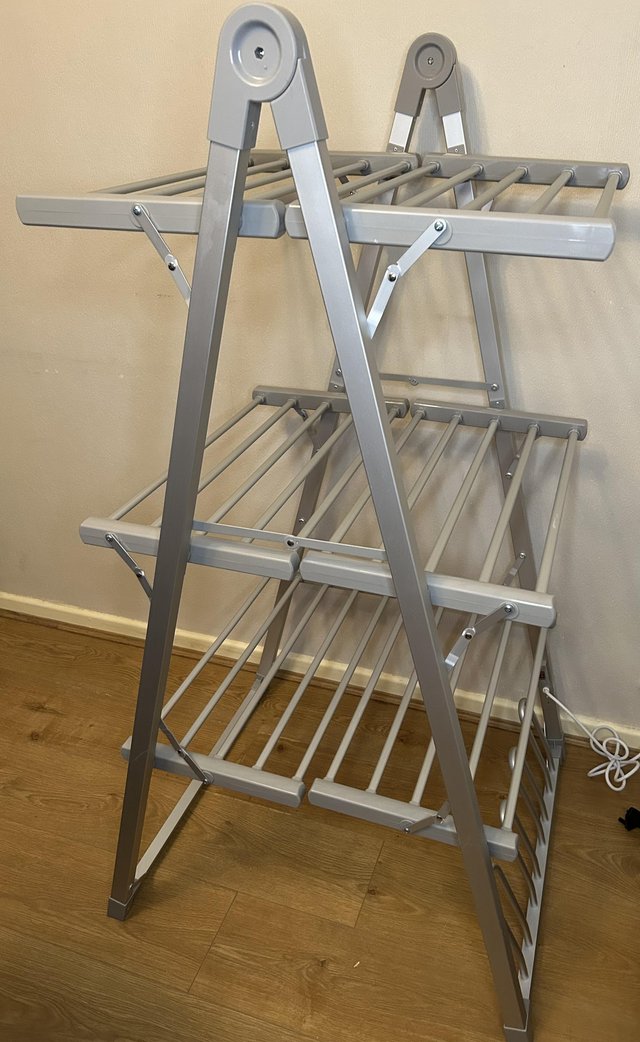 Preview of the first image of John Lewis 3-Tier Heated Indoor Clothes Airer.