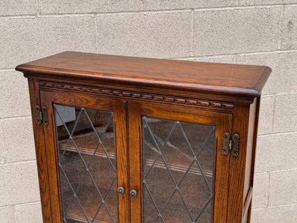 Image 9 of AN OLD CHARM LIGHT OAK BOOKCASE DVD CD DISPLAY CABINET UNIT