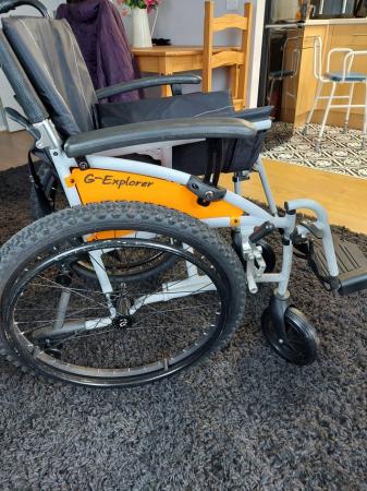 Image 2 of Excell Wide  self propelling wheelchair