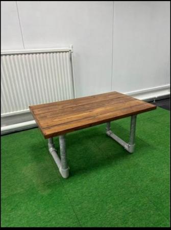 Image 2 of Rustic Industrial Coffee Table