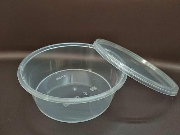 Image 2 of Satco takeaway plastic food containers with durable snap on