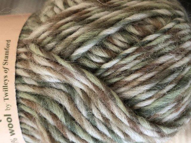 Preview of the first image of Freedom Spirit DK yarn - variegated green/brown.