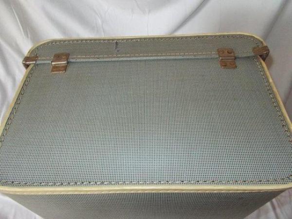 Image 7 of 1950s Ladies weekend suitcase, rare side hinged, with key