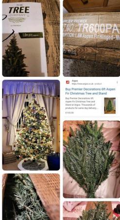 Image 2 of Aspen Fir 6ft Christmas Tree Excellent Condition
