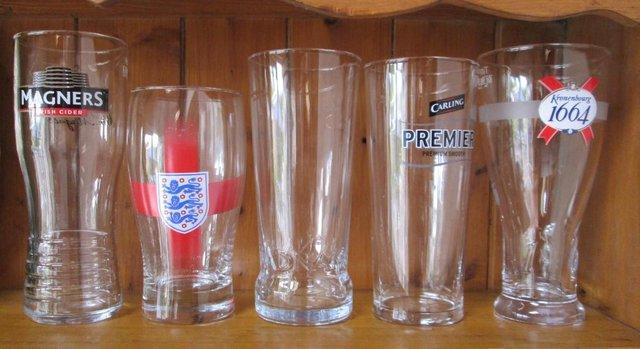 Preview of the first image of Man Cave / Brewerania Pint Glasses.