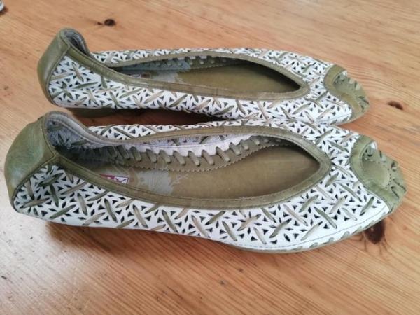 Image 2 of Pikolinos Peep Toe Flat Shoes Size 6