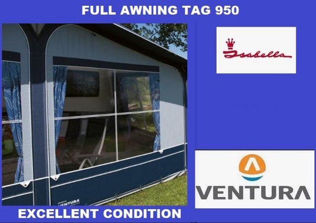 Preview of the first image of Caravan Awning Quality Ventura Made by Isabella Tag 950.