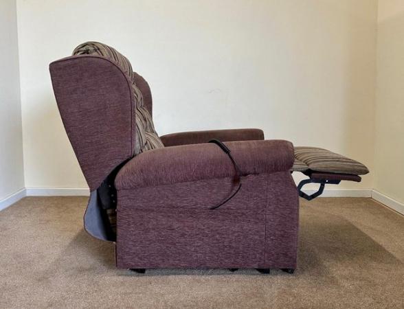 Image 14 of LUXURY ELECTRIC RISER RECLINER PURPLE CHAIR ~ CAN DELIVER