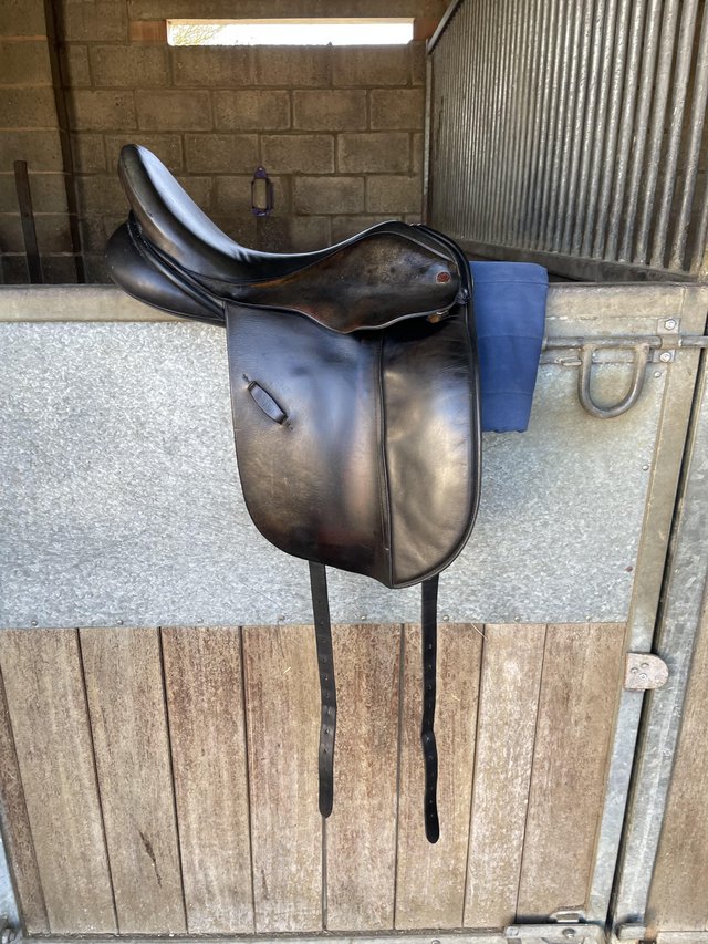Preview of the first image of 17” Olney Saddlery Dressage Saddle.