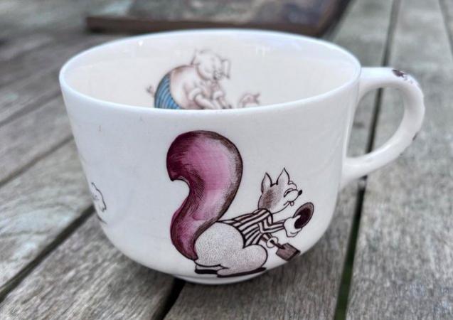 Image 3 of Porcelain cup with sporty animal characters