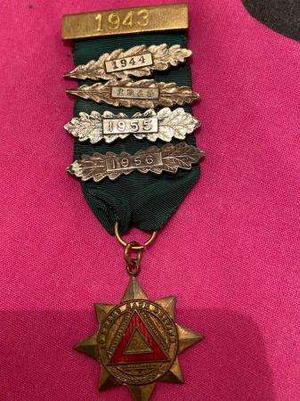 Image 1 of Safe driving medal with 1943/1955 barsm