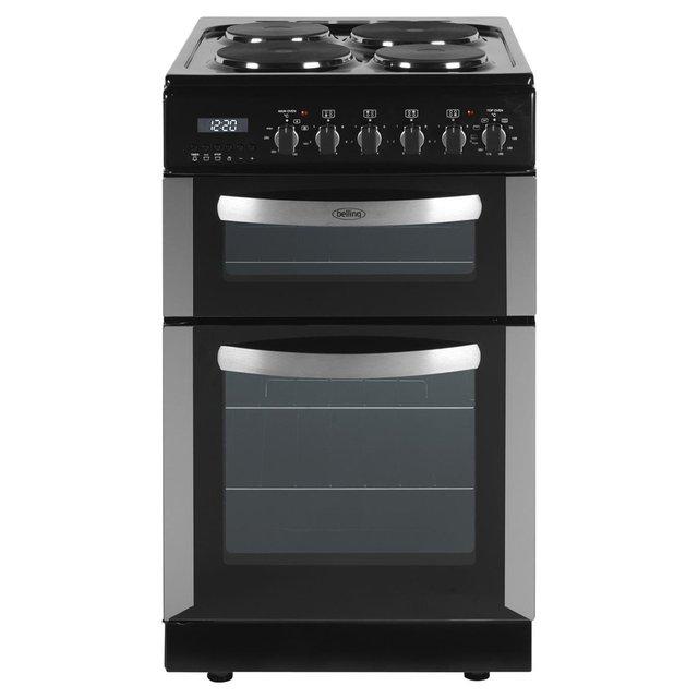 Preview of the first image of BELLING 50cm BLACK FREESTANDING ELECTRIC COOKER!! NEW!.