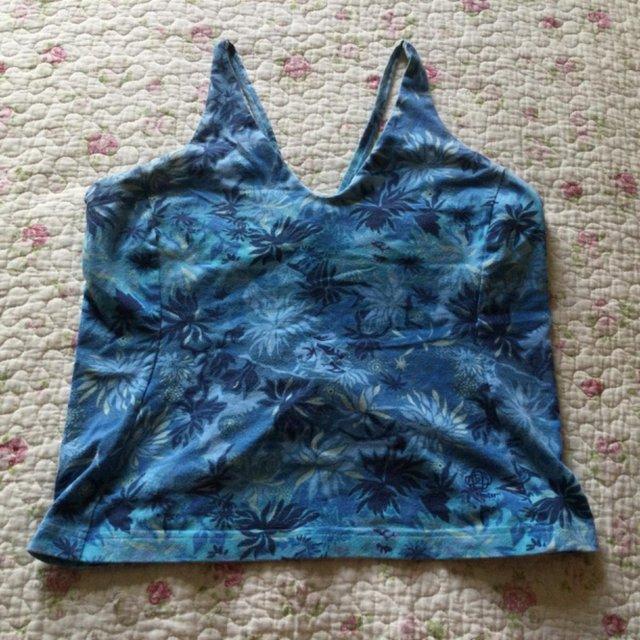 Preview of the first image of Vintage Y2K PATAGONIA Sports Cami, Built-in Bra Support, L..