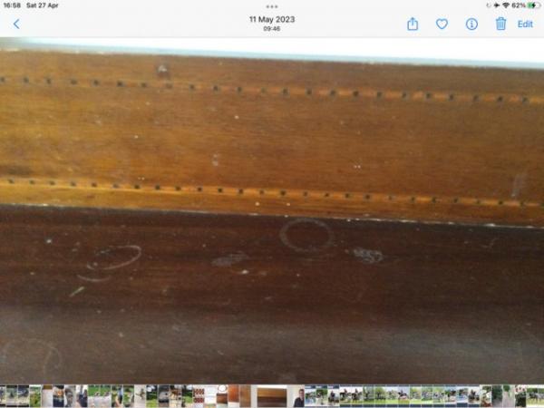 Image 1 of Victorian two drawer dressing table/chest of drawers