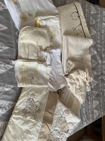Image 3 of Winnie the Pooh Cot Bed and Big Bedding Bundle