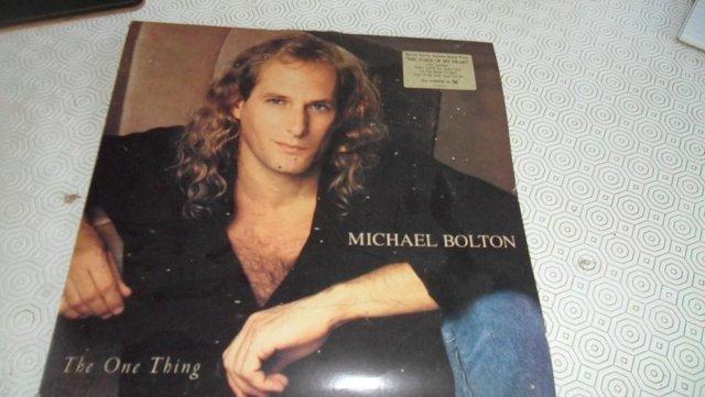 Preview of the first image of GENESIS WE CANT DANCE AND MICHAEL BOLTON THE ONE THING LP.
