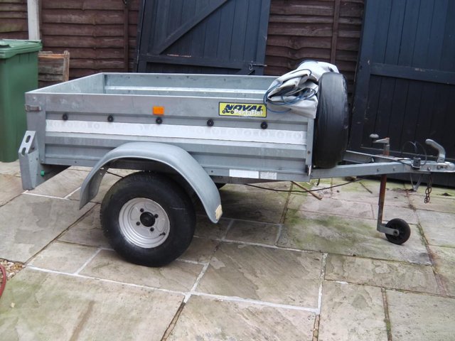 Preview of the first image of Camping/general purpose tipping trailer. Good used condition.