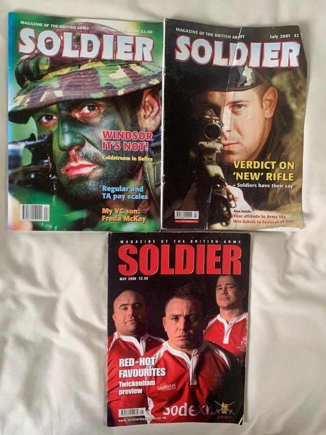 Preview of the first image of SOLDIER MAGAZINES 1999, 2001 & 2006.