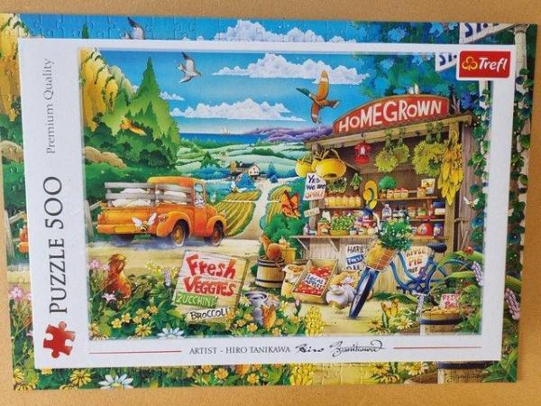 Image 2 of 500 piece jigsaw called MORNING IN THE COUNTRYSIDE by Trefl.