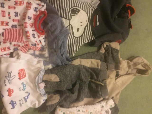 Preview of the first image of Selection of baby clothes age 0-9m good clean condition £3.