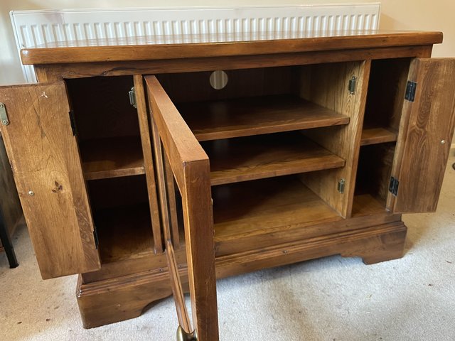 Preview of the first image of TV unit, solid wood, beautiful piece of furniture.