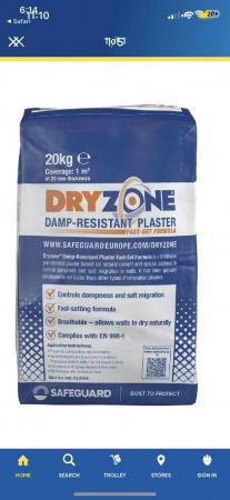 Image 1 of 5 bags salt/damp resistant plaster