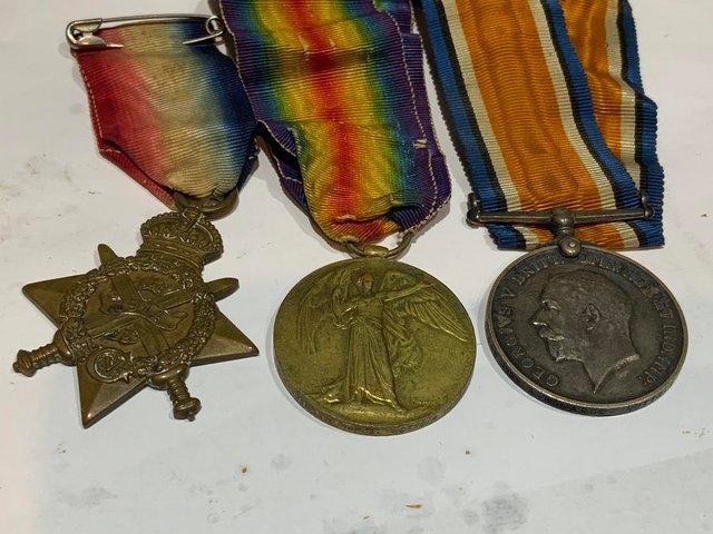 Preview of the first image of Notts & Derby Soldiers medals from The Great War.