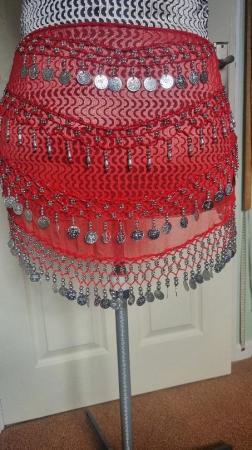 Image 1 of Belly dance hip scarf, lovely condition.