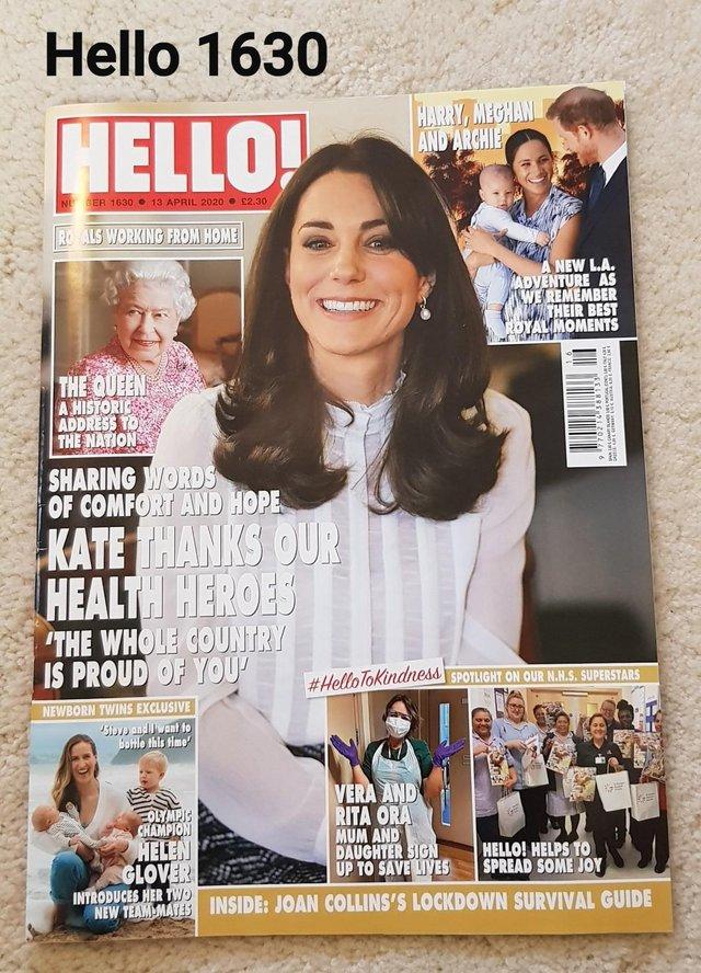 Preview of the first image of Hello Magazine 1630 - Queen's Historic Address to the Nation.