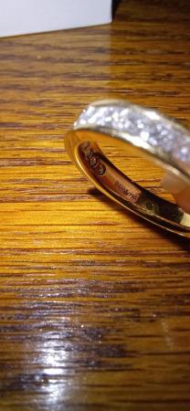 Image 3 of 18 Ct Yellow Gold Princess Cut DIAMOND Half ETERNITY Ring