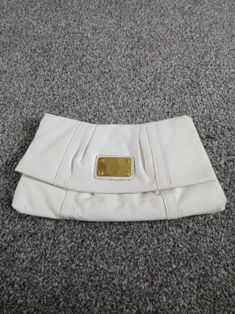 Image 1 of Ladies white clutch bag