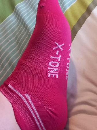Image 1 of Worn ladies xtone pink socks