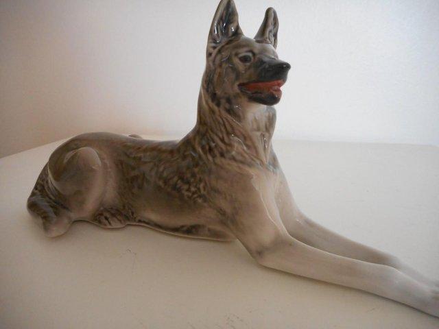 Preview of the first image of 1960'S GERMAN SHEPHERD DOG FIGURE.