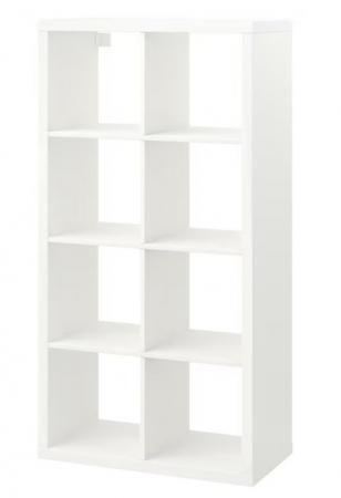 Image 1 of 8-units white shelf - home / office furniture
