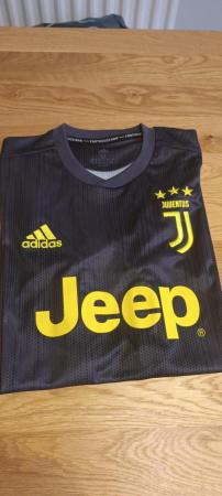 Image 1 of Mens ADIDAS dark grey Juventus top