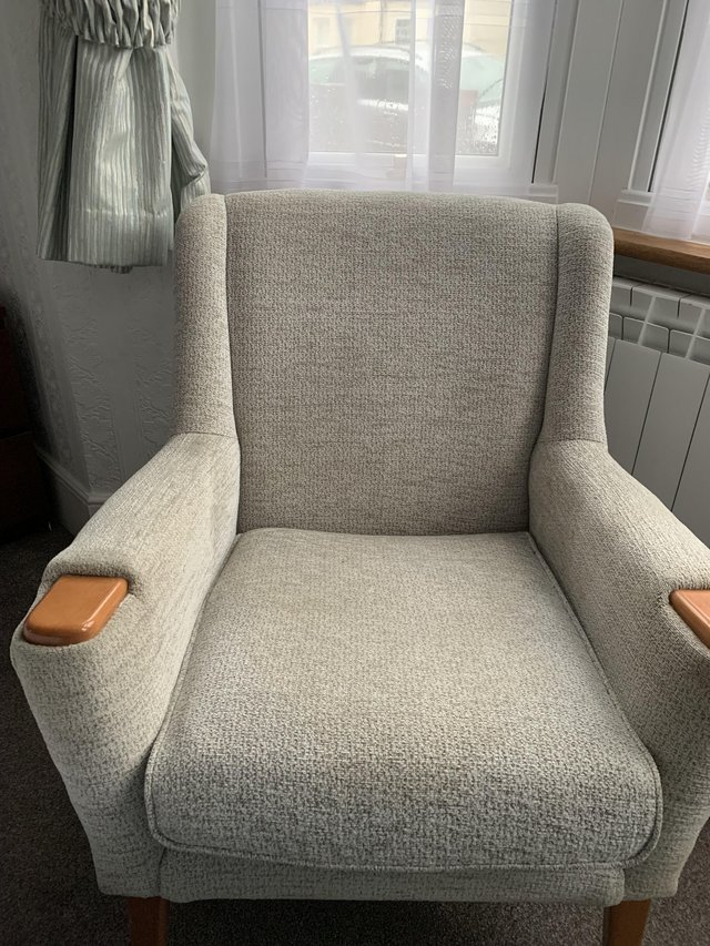Preview of the first image of Parker knoll fireside chair.