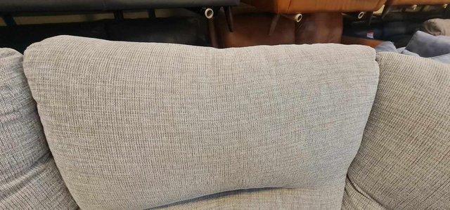 Image 4 of La-z-boy Nevada grey fabric electric recliner corner sofa