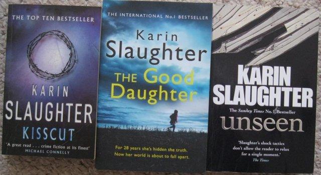 Preview of the first image of Karin Slaughter paperback books.