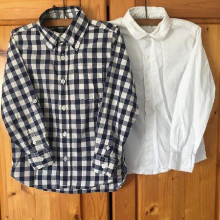 Image 1 of 2 l/sleeve shirts age 5 yrs GAP & 5-6 yrs next. £1.50 both.