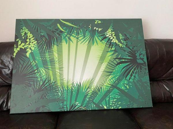 Image 2 of Canvas Forest Frame with sunlight coming through