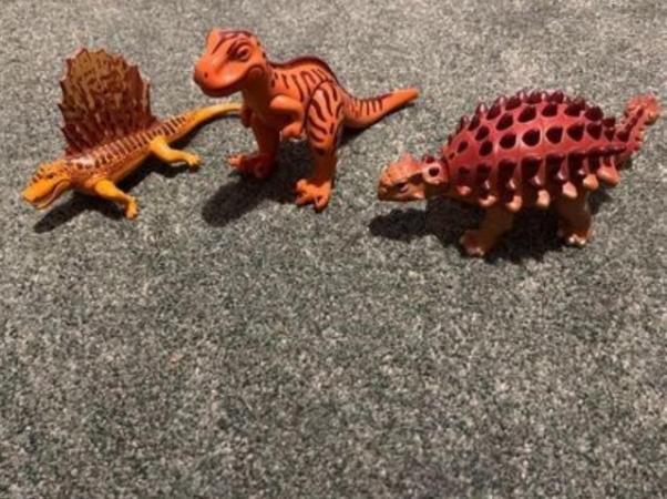 Image 1 of Play Mobil dinosaur figures