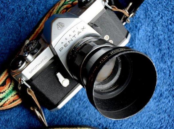 Image 1 of Pentax Spotmatic Chrome 35mm Camera Bundle