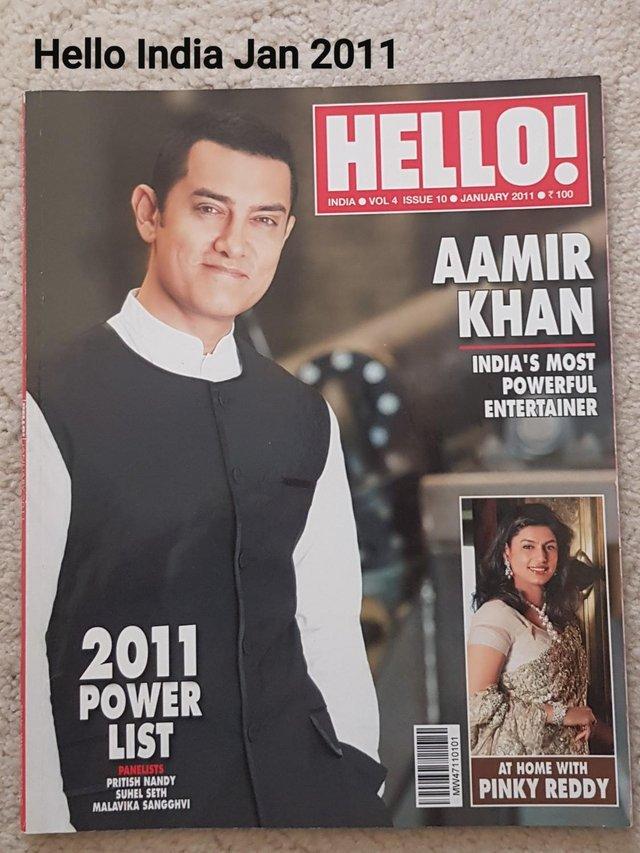 Preview of the first image of Hello! India January 2011 - 2011 Power List & Amir Khan.