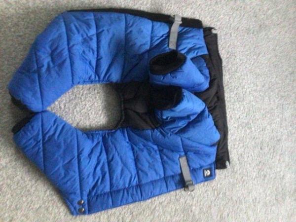 Image 3 of New Blue Padded Winter Coat for Small Dog Breeds