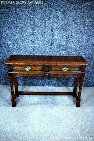Image 59 of TITCHMARSH & GOODWIN OAK LAMP PHONE HALL CONSOLE TABLE STAND