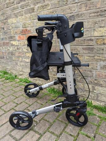 Image 9 of Excel Globe Traveller Transit Folding Wheelchair & Rollator