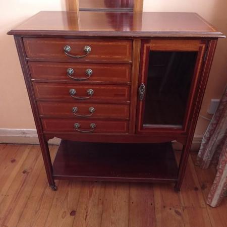 Image 1 of Antique Music sheet cabinet